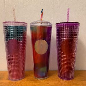 Starbucks Iridescent Venti Tumbler Bundle